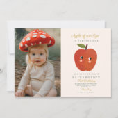 Invitation Photo Apple de notre oeil Un anniversaire (Devant)