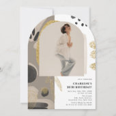 Invitation Photo Arc Abstrait Anniversaire N'importe quel âge (Devant)