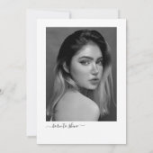 Invitation photo arc noir anniversaire 30e fête d'anniversair (Dos)