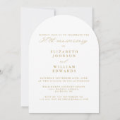 Invitation Photo Arch Calligraphie 50e anniversaire de Mariag (Dos)