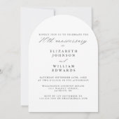 Invitation Photo Arch Calligraphie 70e anniversaire de Mariag (Dos)