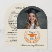 Invitation Photo Arch School College Annonces de diplômés (Devant / Derrière)