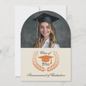 Invitation Photo Arch School College Annonces de diplômés (Devant)