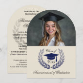 Invitation Photo Arch School College Annonces de diplômés (Devant / Derrière)