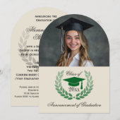 Invitation Photo Arch School College Annonces de diplômés (Devant / Derrière)