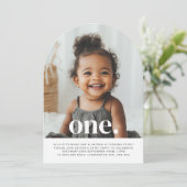 Invitation Photo Arche à deux côtés Jour d'anniversaire - Gar (Debout devant)