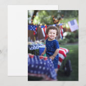 Invitation Photo Arrière - plan Anniversaire fête Vellum (Devant / Derrière)