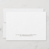 Invitation Photo Arrière - plan Card 7x5 pour Vellum Enregist (Dos)