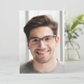 Invitation Photo Arrière - plan Graduation Party Vellum Overl (Debout devant)