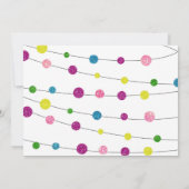 Invitation Photo Art Anniversaire, Étincelle, Parties scintil (Dos)