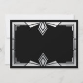 invitation photo Art déco des années 1920 Gatsby (Dos)