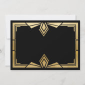 invitation photo Art déco des années 1920 Gatsby (Dos)