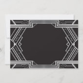 invitation photo Art déco des années 1920 Gatsby (Dos)