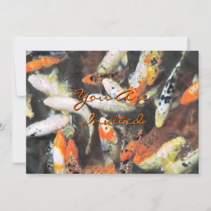Invitation Photo artistique de Koi Pond