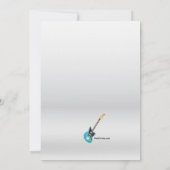 Invitation photo avec guitare électrique (Dos)