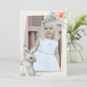 Invitation photo avec lapin en image par image (Debout devant)