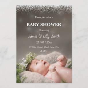 Invitation photo Baby shower