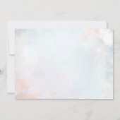 Invitation Photo Baby shower de dragon mou d'aquarelle (Dos)