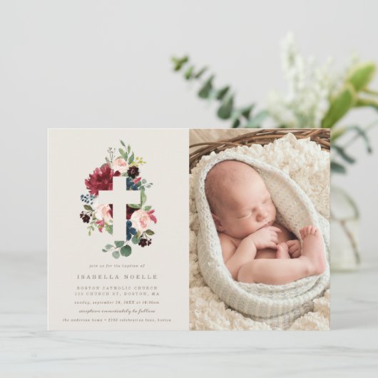 Invitation photo Baptême d'automne (Debout devant)