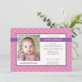 Invitation PHOTO BAPTISM INVITE : glory 7L (Debout devant)