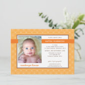 Invitation PHOTO BAPTISM INVITE : glory 7L (Debout devant)