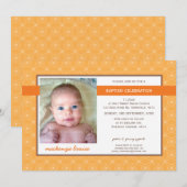 Invitation PHOTO BAPTISM INVITE : glory 7L (Devant / Derrière)