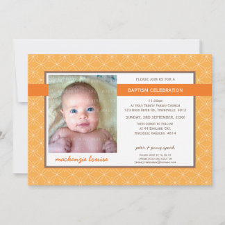 Invitation PHOTO BAPTISM INVITE : glory 7L