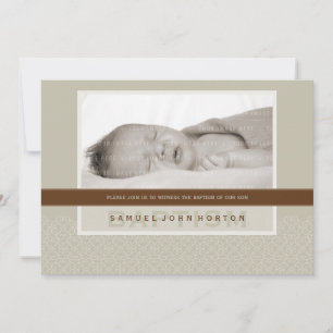 Invitation PHOTO BAPTISM INVITE : sweetly said 1L