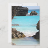 Invitation Photo Bermuda Coast & Tropical Sea Birthday (Dos)