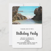 Invitation Photo Bermuda Coast & Tropical Sea Birthday (Devant)
