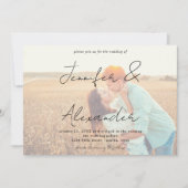 Invitation Photo & Big Names Horizontal Photo Mariage V2 (Devant)