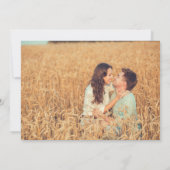 Invitation Photo & Big Names Horizontal Photo Mariage V2 (Dos)