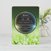 Invitation Photo Big Six-Oh Golf 60e anniversaire de la fête (Debout devant)