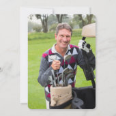 Invitation Photo Big Six-Oh Golf 60e anniversaire de la fête (Dos)