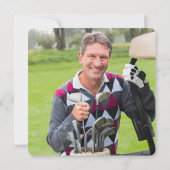 Invitation Photo Big Six-Oh Golf 60e anniversaire de la fête (Dos)