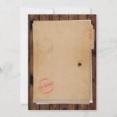 Invitation Photo Birthday Detret Top Secret N'importe quel In (Dos)