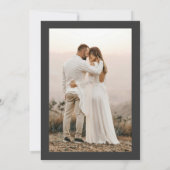 Invitation Photo Black Bow She's Tying the Knot Bridal Shower (Dos)