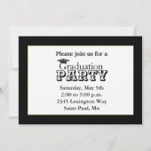 Invitation photo Black Multi Photo Grad 7" x 5" (Dos)