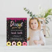 Invitation Photo Black Pastil Color Donjon Anniversaire (Debout devant)