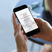 Invitation Photo Blanc Noir Moderne Simple Élégant