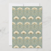 Invitation Photo Bleu Beige Romantique (Dos)