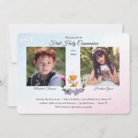 Photo bleue et rose religieuse