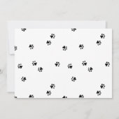 Invitation Photo Blue Bad Two The Bone Dogs 2e anniversaire (Dos)