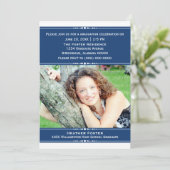 Invitation photo Blue Chic (Debout devant)