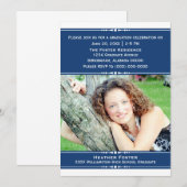 Invitation photo Blue Chic (Devant / Derrière)