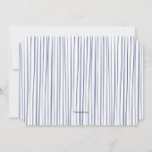 Invitation photo Blue Lines (Dos)