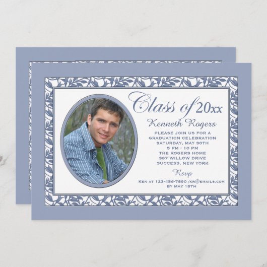 Invitation photo Blue Reflection (Devant / Derrière)