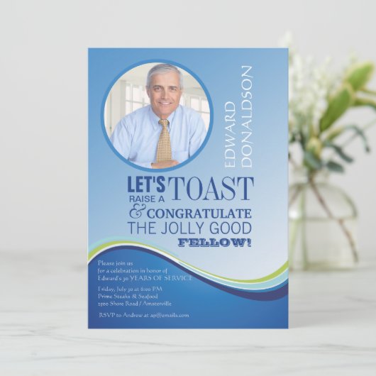 Invitation photo Blue Wave Retirement (Debout devant)