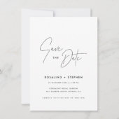 Invitation Photo Boho Enregistrer la date (Dos)