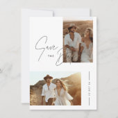 Invitation Photo Boho Enregistrer la date (Devant)